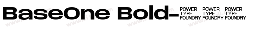 BaseOne Bold字体转换